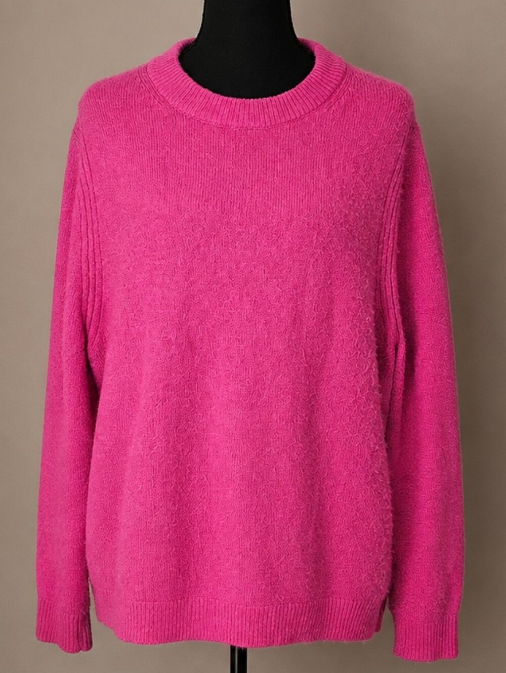 a new day Fuchsia Crewneck Sweater